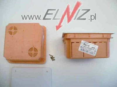 Puszka podtynkowa łączeniowa kwadratowa 130x130x70mm z deklem Elektro-Plast Opatówek Pp/t 5 11.5-100365