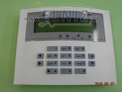 Manipulator LCD z zielonym podświetleniem INTEGRA Satel INT-KLCDL-GR-112816
