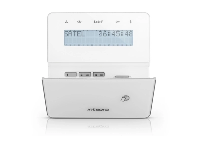 Manipulator LCD biały z czytnikiem zbliżeniowym INTEGRA Satel INT-KLFR-W-127481