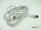 Kabel antenowy RTV/SAT: wtyk F nakręcany prosty + przewód koncentryczny 75 Om 3m + wtyk F nakręcany prosty-128631