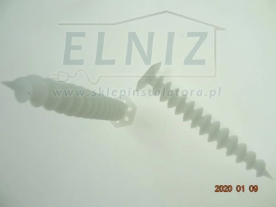 Kołki plastikowe do styropianu ślimaki bez wkręta 18x120mm Elektro-Plast Opatówek 22.118 KWM 120 4szt.-131880