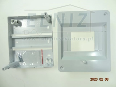 Rozdzielnica natynkowa 1x5 modułów IP20 z 1 zaciskiem bez drzwiczek Elektro-Plast Nasielsk MINI S5 2305-10-132151