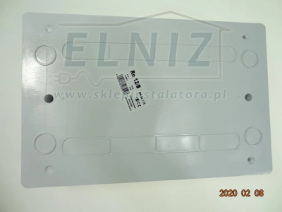 Rozdzielnica natynkowa 1x12 modułów IP40 z zaciskami N+PE białe drzwiczki Elektro-Plast Opatówek FALA RN-12/B 7.13-1