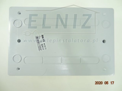Rozdzielnica natynkowa 1x12 modułów IP40 z zaciskami N+PE przezroczyste drzwiczki Elektro-Plast Opatówek FALA RN-12 7