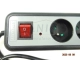 Przedłużacz elektryczny 230V z podświetlanym wyłącznikiem i zabezpieczeniami: 5x gniazdo typu E + przewód 1,5m (3x