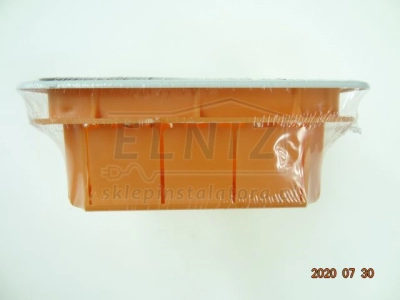 Puszka podtynkowa łączeniowa prostokątna 120x80x52mm z deklem Elektro-Plast Opatówek Pp/t 2 11.2-136621