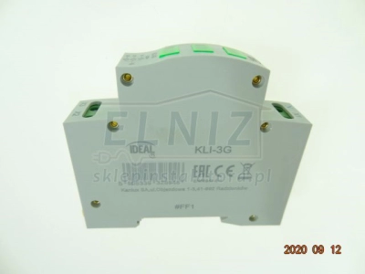 Lampka sygnalizacyjna LED 3x230V na szynę zielona Kanlux IDEAL KLI-3G 32894-137664