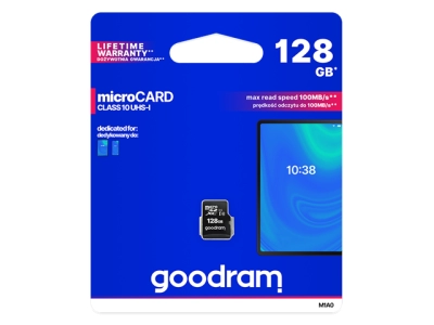 Karta pamięci MicroSDXC 128GB 100Mb/s + adapter Goodram M1AA-1280R12-137788