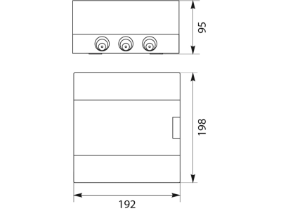Rozdzielnica natynkowa 1x6 modułów IP40 z zaciskami N+PE białe drzwiczki Elektro-Plast Opatówek SRn-6/B 1.11-137895