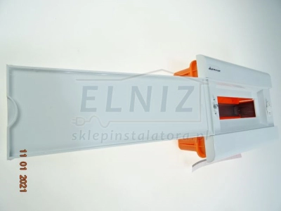 Rozdzielnica podtynkowa 1x12 modułów IP40 z zaciskami N+PE białe drzwiczki Elektro-Plast Opatówek SRp-12/B 2.13-1392