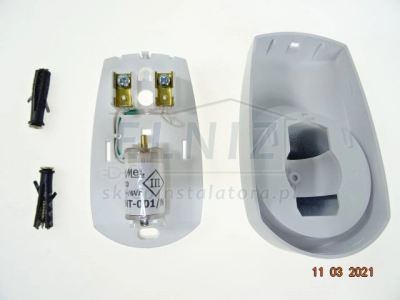 Dzwonek 8V czaszowy biały Zamel DNT-001/N-BIA-139604