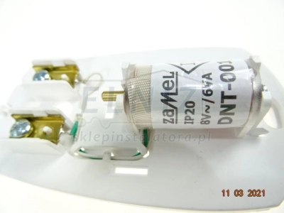 Dzwonek 8V czaszowy biały Zamel DNT-001/N-BIA-139605