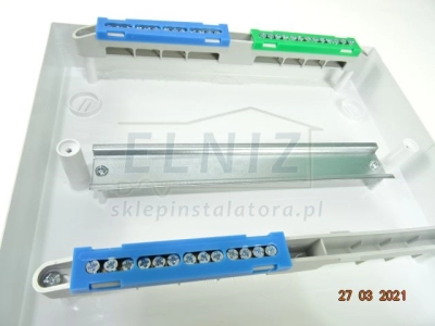 Rozdzielnica natynkowa 2x12 modułów IP40 z zaciskami N+PE przezroczyste drzwiczki Elektro-Plast Opatówek SRn-24 1.6-1