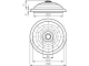 Plafoniera z czujnikiem ruchu okrągła niehermetyczna 2xE27 klosz szklany mleczny biała Kanlux FOGLER DL-240O 18120-14