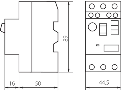 Wyłącznik silnikowy 3-fazowy 6-10A Kanlux IDEAL KMP-10 24069-147042