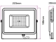 Naświetlacz LED IP65 n.t. 5750lm 50W neutralny 4000K biały gwarancja 5lat V-Tac VT-56 21762-147681