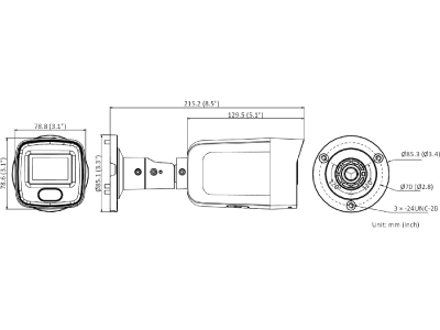 Kamera IP tubowa IP67 4MP ColorVu 40m 112st. WDR AcuSense Hikvision DS-2CD2047G2-L(2.8mm)-148793