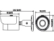 Kamera IP tubowa mała IP67 2MP IR 30m 104st. Dahua IPC-HFW1230S-0280B-S5-151058