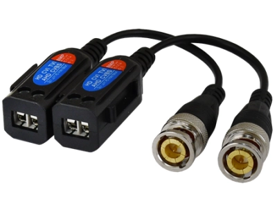 Transmitery video wtyk BNC na kablu dla systemów 8MP HD-TVI, HD-CVI, AHD, CVBS komplet 2szt. Pulsar P-TR1HD-143991