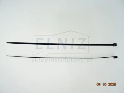 Opaski kablowe zaciskowe trytytki czarne 4,6x280mm 100szt.-155319