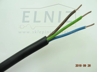 Kabel ziemny miedziany YKY 3x2,5mm2 NYY 0,6/1kV-128942