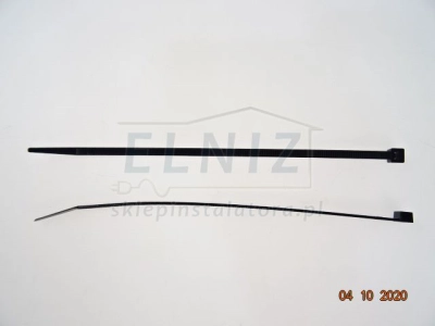 Opaski kablowe zaciskowe trytytki czarne 4,6x200mm 100szt.-156104