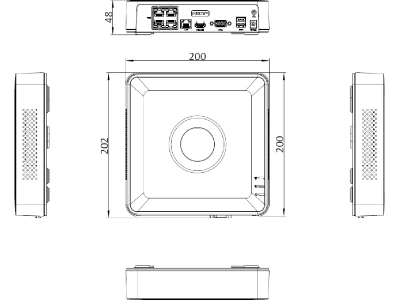 Rejestrator kamer 4x IP (4xPoE) 6MP Hikvision DS-7104NI-Q1/4P-159076